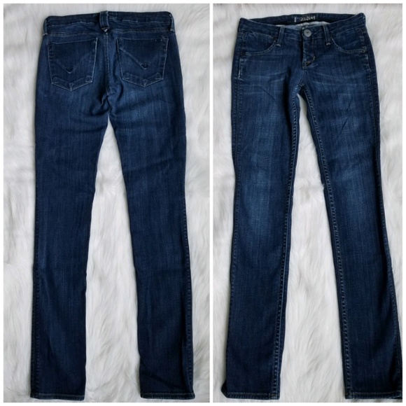 Hudson Size 24 Whiskered Skinny Jeans - Picture 1 of 8